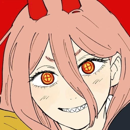 dark theme anime power pfp icon design