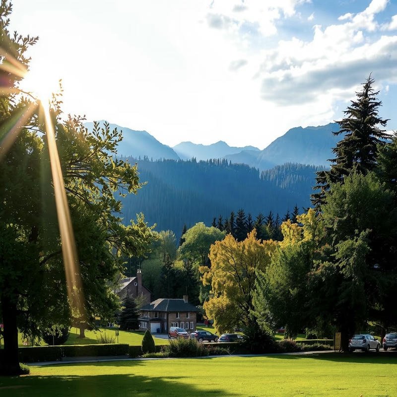 dreamy sky above forest hills nature aesthetic pfp aesthetic