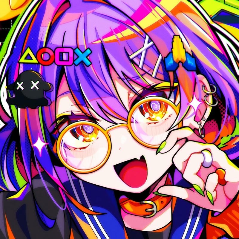 futuristic ninja holding glowing cyber sword cyberpunk anime pfp aesthetic