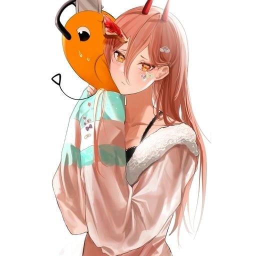 high contrast dark anime power pfp icon