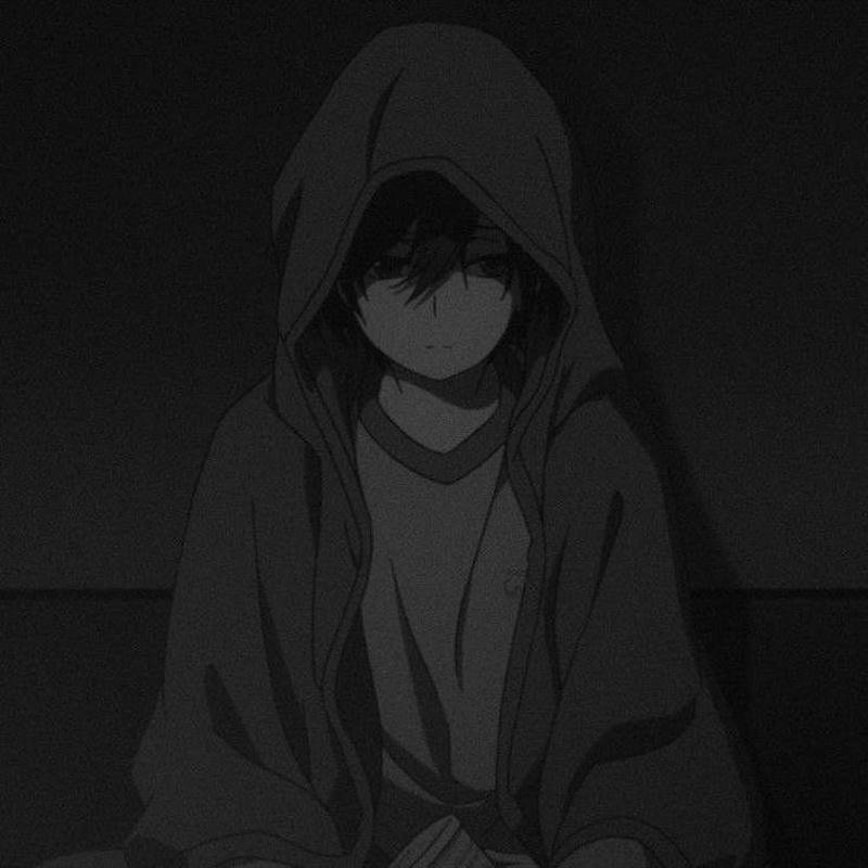 image sad boy pfp sitting alone