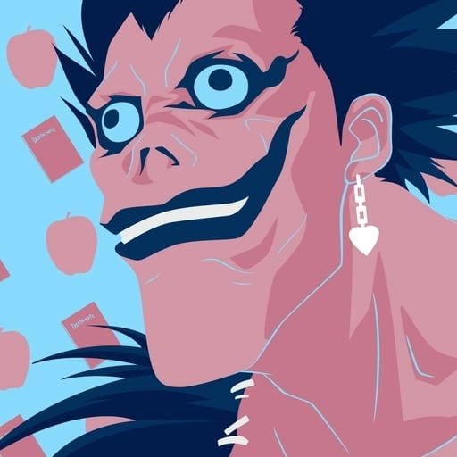 modern minimal style death note pfp image