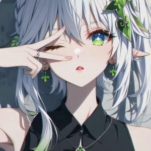 soft pastel anime girl portrait style anime 4k pfp aesthetic